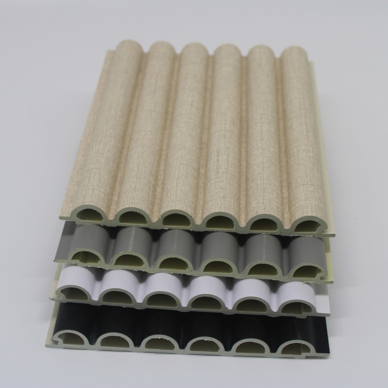 Modern Semicircular WPC Wall Panel Design (1)